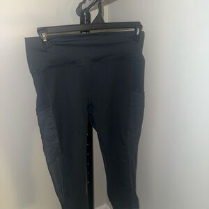 Fabletics Powerhold Women's Leggings Forrest green XL sheer panel